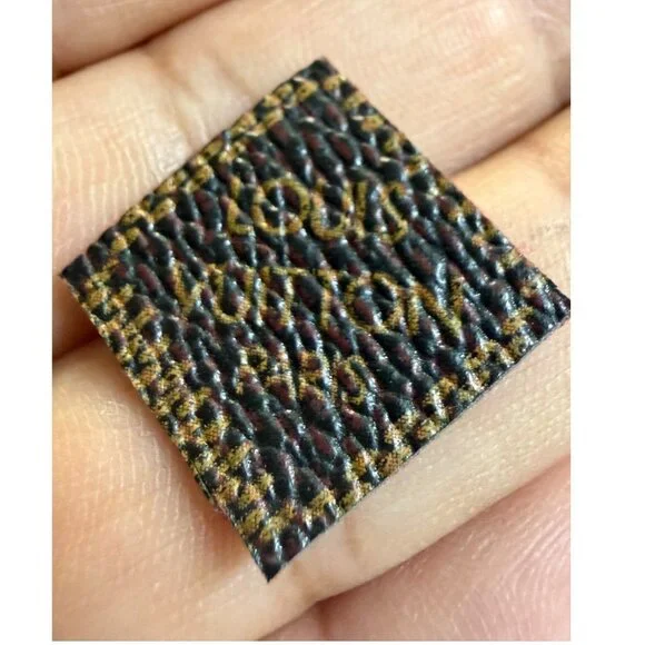 Upcycled Designer Canvas Earrings - 925 Silver Hooks | French Luxury Jewelry - Picture 11 of 11